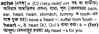 Ache meaning in bengali