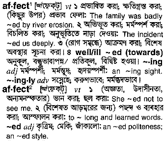 Affect meaning in bengali