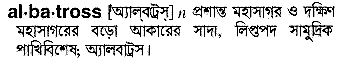 Albatross meaning in bengali