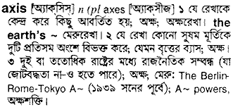 Axis meaning in bengali