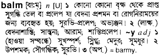 Balm meaning in bengali