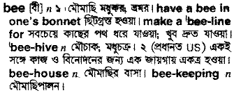 Bee meaning in bengali