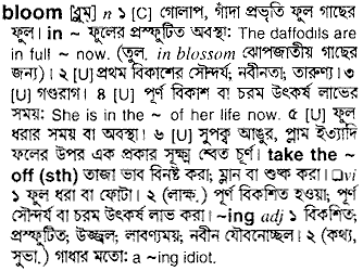 Bloom meaning in bengali