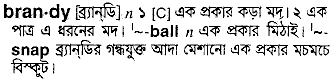 Brandy meaning in bengali