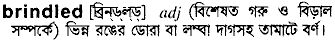 brindled 
 meaning in bengali