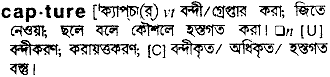 Capture meaning in bengali