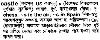 Castle meaning in bengali