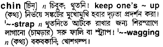 Chin meaning in bengali