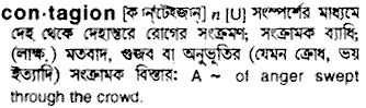 Contagion meaning in bengali