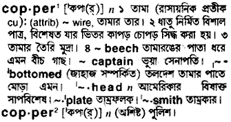 Copper meaning in bengali