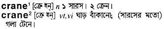 Crane meaning in bengali