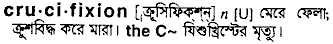 crucifixion 
 meaning in bengali