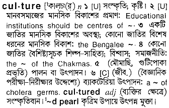 Culture meaning in bengali