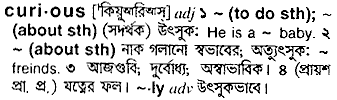 Curious meaning in bengali