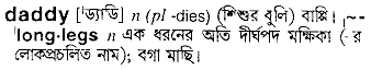 Daddy meaning in bengali