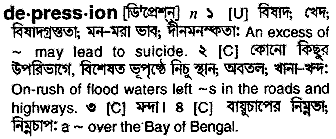 Depression meaning in bengali