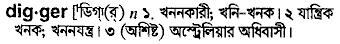 Digger meaning in bengali