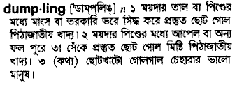 Dumpling meaning in bengali