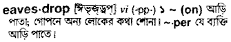 Eavesdrop meaning in bengali