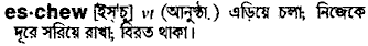 Eschew meaning in bengali