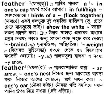 Feather meaning in bengali