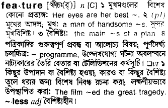 Feature meaning in bengali