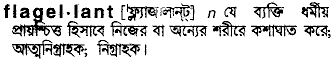 Flagellant meaning in bengali