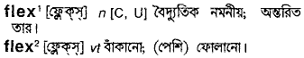 Flex meaning in bengali