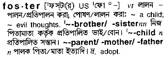 Foster meaning in bengali