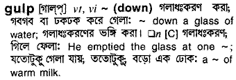 Gulp meaning in bengali