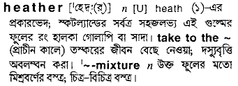 Heather meaning in bengali