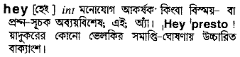 Hey meaning in bengali