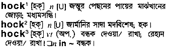 hock 
 meaning in bengali