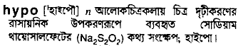 Hypo meaning in bengali