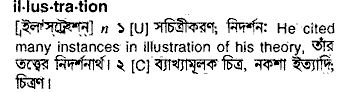 Illustration meaning in bengali