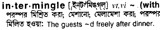 intermingle 
 meaning in bengali