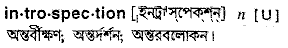 Introspection meaning in bengali