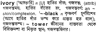 Ivory meaning in bengali