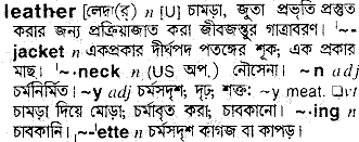 Leather meaning in bengali