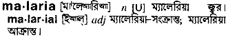 malaria 
 meaning in bengali