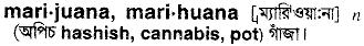 Marijuana meaning in bengali