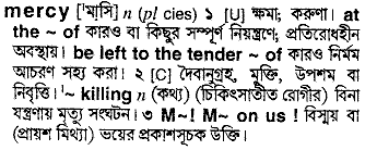 Mercy meaning in bengali