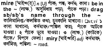 Mire meaning in bengali