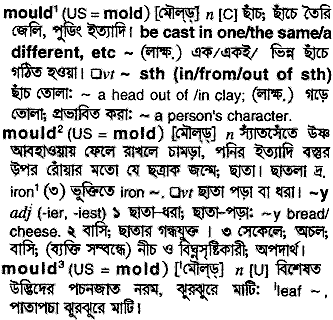 Mould meaning in bengali