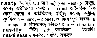 Nasty meaning in bengali