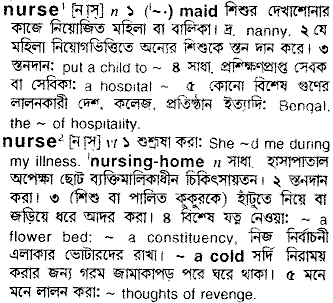 Nurse meaning in bengali