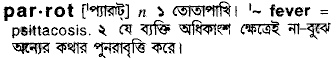 Parrot meaning in bengali