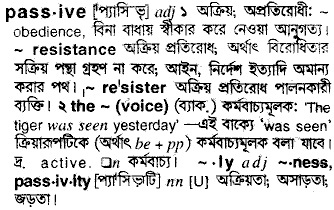 Passive meaning in bengali