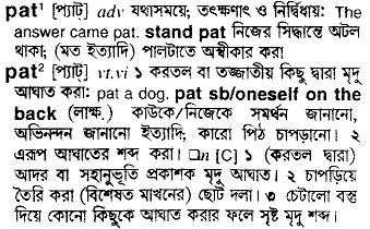 Pat meaning in bengali