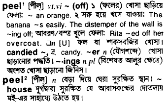 Peel meaning in bengali